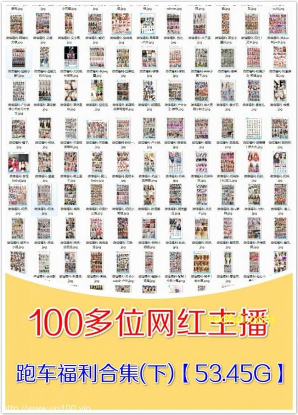终身会员专享-全网100多位网红主播微信跑车福利视频整理打包合集(下)53.45G-福利好好看
