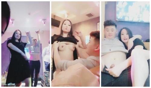 海风留恋忘返疯狂小哥哥小姐姐们除夕跨年夜KTV狂欢嗨翻天-福利好好看