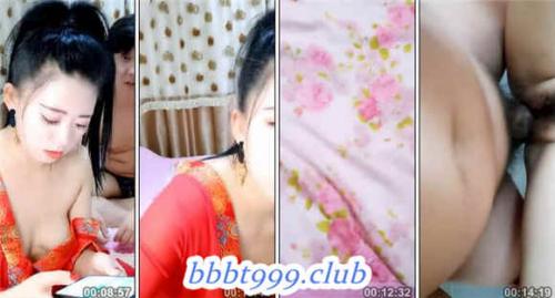 漂亮美女主播打扮成新娘装和粉友双人秀-福利好好看