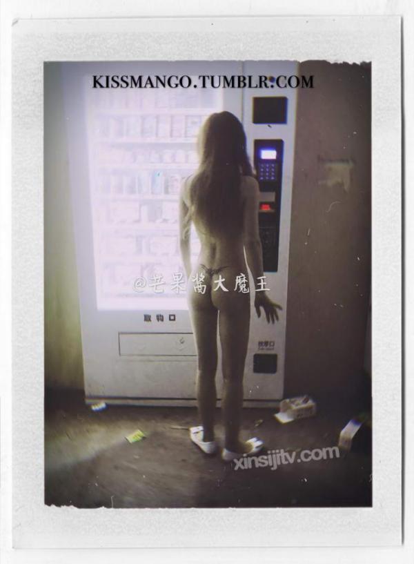 芒果酱–铁轨上的诱惑无人售货机赠你一双透视眼[31P]-福利好好看