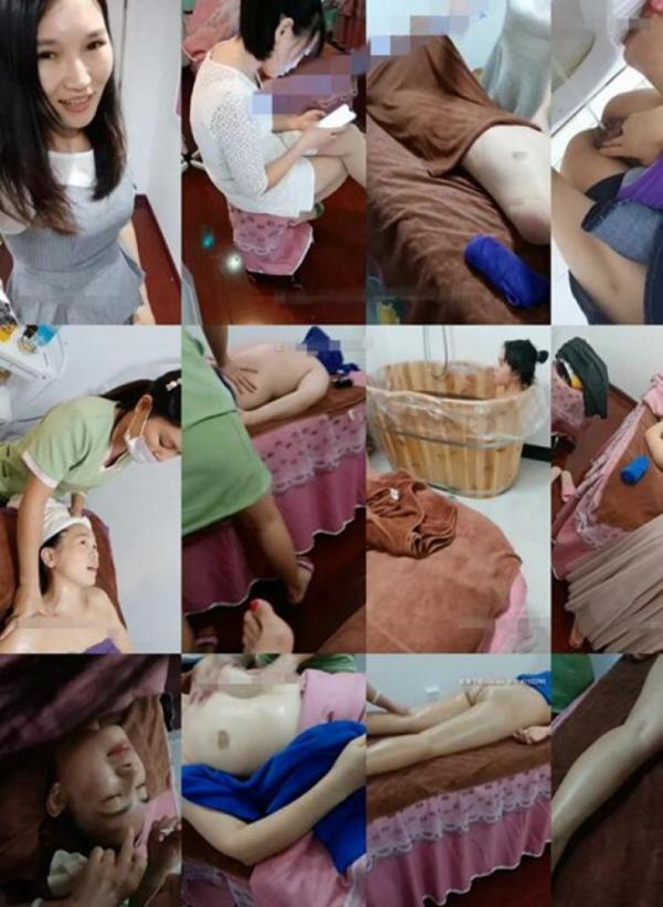 坑爹的美容院学徒兼职女主播《美容美体的妮》 暗拍老师给顾客美体按摩spa水疗[1866MB]-福利好好看