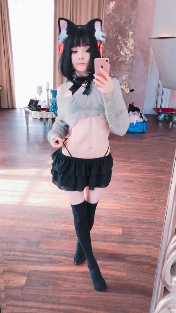 俄罗斯着名合法萝莉@[Rocksy Light]- 性感猫耳帽子+镂空毛衣 原版高清带图包[89.95M]-福利好好看
