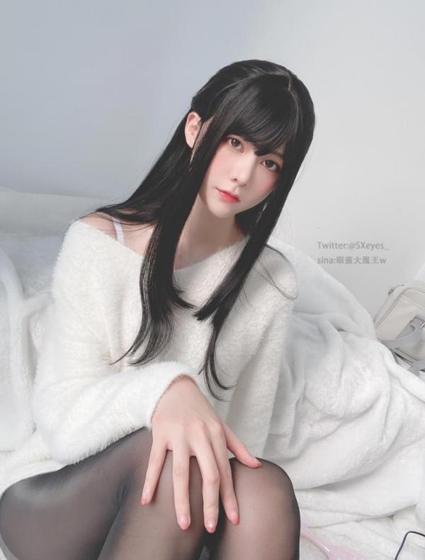 [图包]眼酱大魔王w – 黑丝毛衣 [39P/1V/171M]-福利好好看