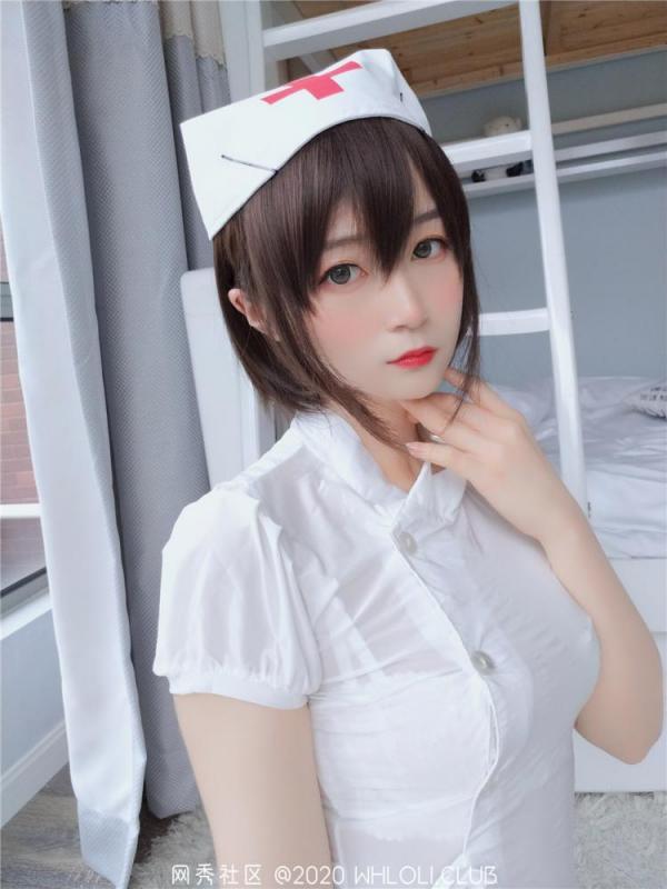 [鹿少女]白银81 – 白丝小护士-福利好好看