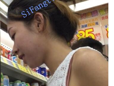 [CD抄底]小B系列22-白色连身裙妹子粉色窄内裤-福利好好看