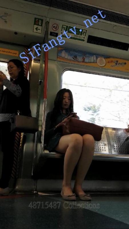 [CD抄底]487系列OL013-长时间跟拍长腿蓝裙肉丝妹子-福利好好看