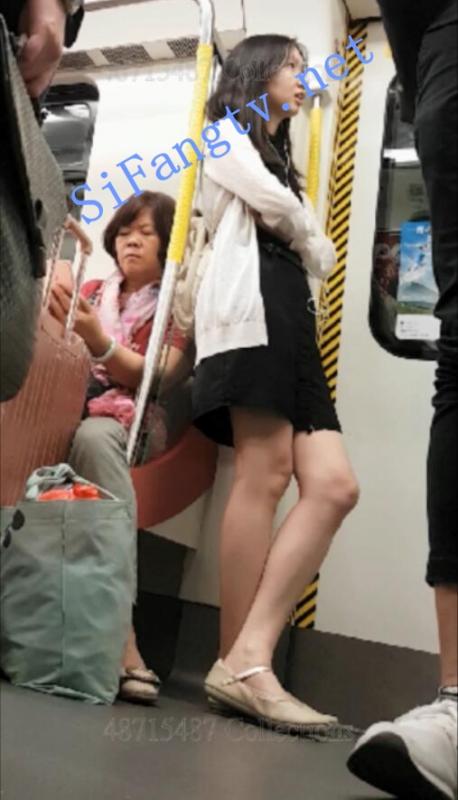 [CD抄底]487系列OL067-长时间跟拍背书包的黑裙美女-福利好好看