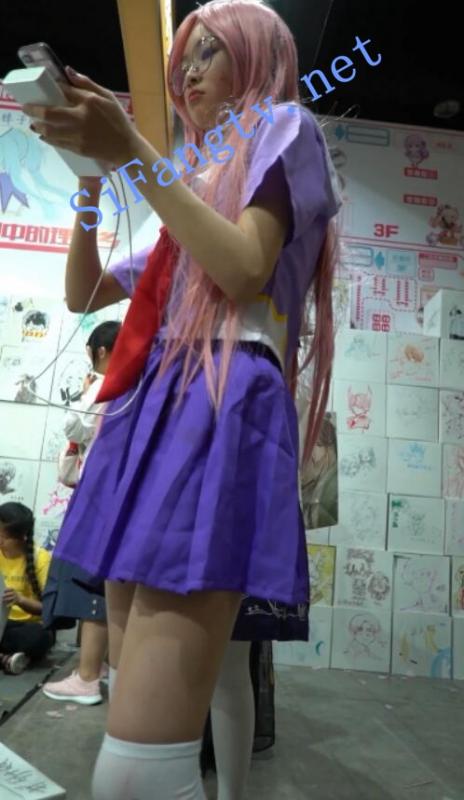 [首发CD]华尔兹2019漫展系列37-白丝长筒袜coser小内裤勒缝-福利好好看