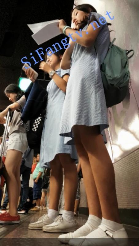 [CD抄底]487系列SG019-超级可爱校服小美女前后都抄底-福利好好看