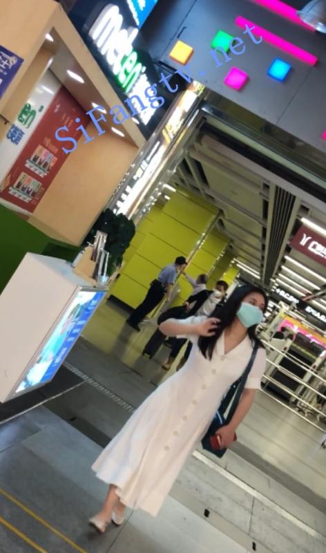 [CD抄底]精品国产bgg系列-ht623-625-白色长裙美女的白内裤-福利好好看