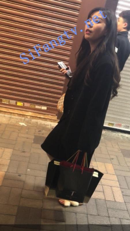 [CD抄底]XG系列206-漂亮的黑色长裙美女下面是白色内裤-福利好好看