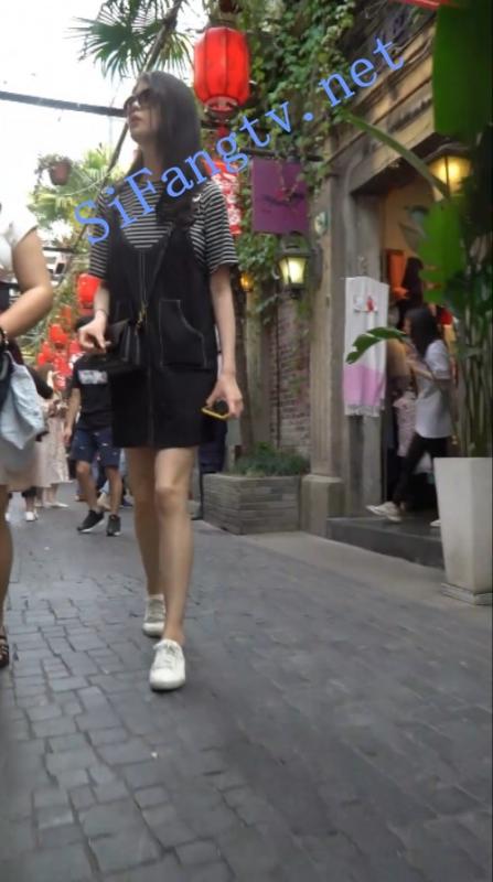[首发CD]樱之舞2019街拍系列46-高挑气质墨镜美女前后失守-福利好好看