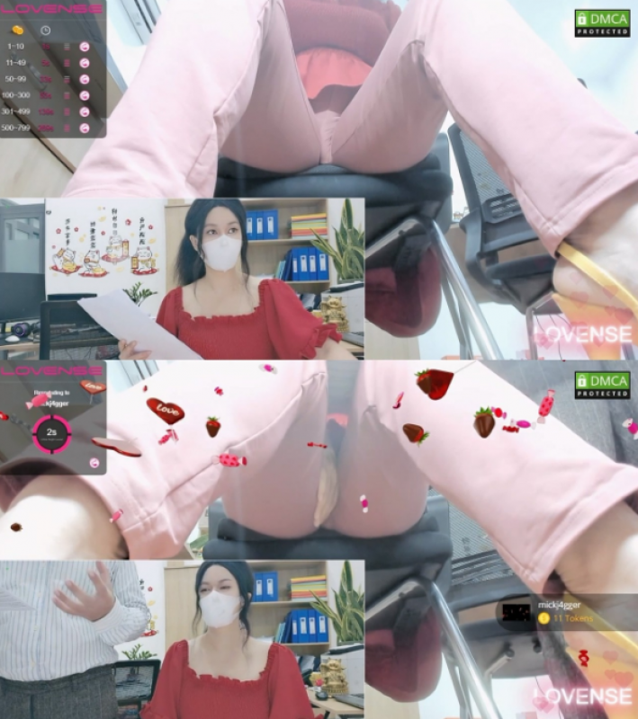 日本超美白领[Office_Coffee_Mall_Gym]背对同事办公桌下玩B⑥-福利好好看