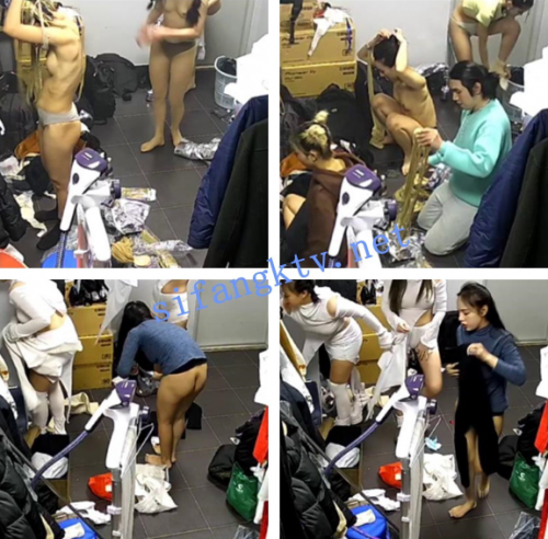 [破解摄像头]某剧场后台换衣间的美女们当着男助理面脱-福利好好看