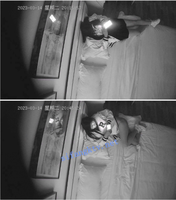 [酒店TP]0315中年男半夜偷情女主换上JK裙啪完就睡-福利好好看
