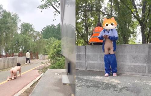 《震精㊙️泄密无水速递》爆火推特19岁娇小苗条骚妹妹[苏苏]母狗式私拍~大白天各种路人前露出紫薇啪啪胆量惊人-福利好好看