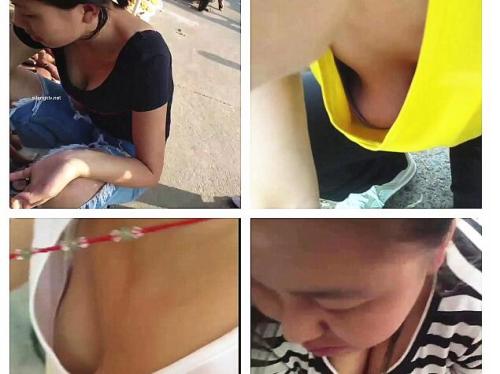 [高抄离罩]刁钻角度t拍❤️那些弯腰买菜买水果的大胸小奶头少妇少女-福利好好看