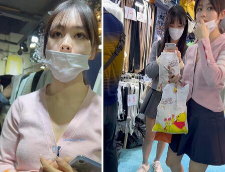大神尾随t拍美女裙底风光两闺蜜靓女逛街JK短裙白内内性感可爱短裙小姐姐绿色内内鼓鼓的差点漏逼-福利好好看