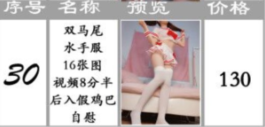 [全球首发]微博红人@（桃桃酱）系列（30）价值130元双马尾水手服假鸡巴后入抽搐原版高清（1V16P）[442.62M]-福利好好看