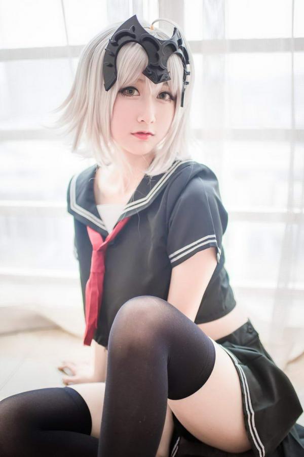 网红coser@木绵绵OwO – 贞德（黑） [23P]-福利好好看