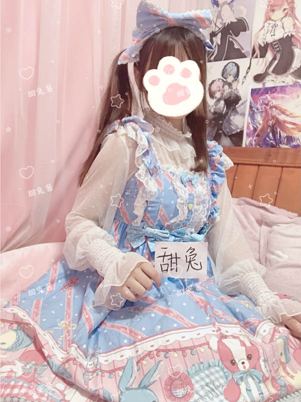 甜崽小兔酱高价出售作品：少女cosplay洛丽塔长裙道具-福利好好看